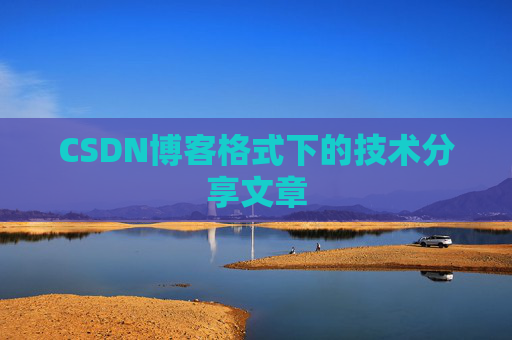 CSDN博客格式下的技术分享文章